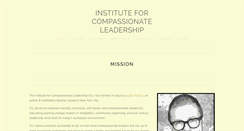 Desktop Screenshot of instituteforcompassionateleadership.org